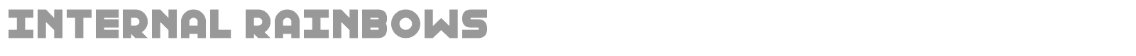 Internal Rainbows font preview